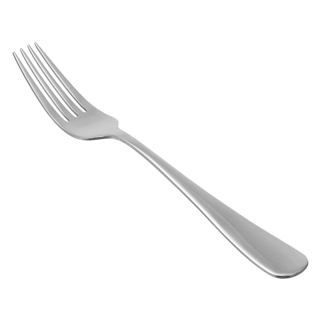 Amazon Basics 2266A12F Stainless Steel Flatware - Pack of 12 Dinner Forks