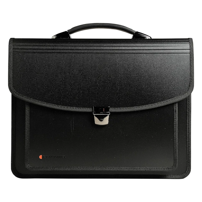 Valisette multifonctions Exacompta Exatravel, légère et résistante, noir