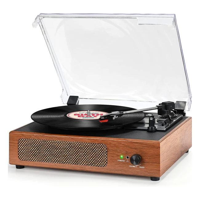 Giradischi in vinile vintage con altoparlante 3 velocit riproduzione wireles