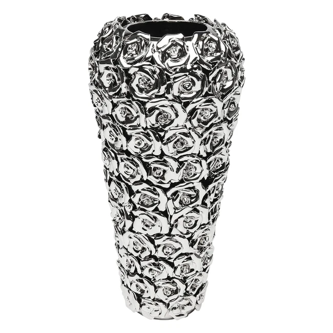 Florero de Rosas Decorativo Plata 45x215x215cm - Kare Design