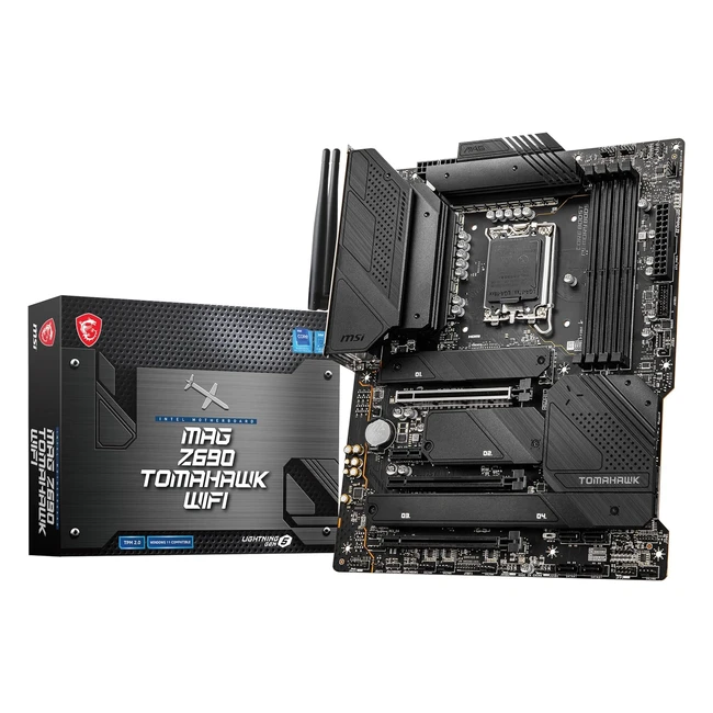MSI MAG Z690 Tomahawk WiFi Motherboard - Supports Intel 12th Gen Core Processors - DDR5 6400MHz OC - PCIe 4.0 - WiFi 6