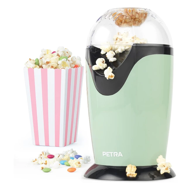 Machine à popcorn Petra PT0493GRVDEEU7 - Air chaud, sans huile, 1200W - Prêt en 3 minutes