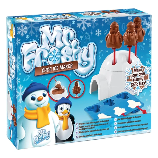Mr Frosty Choc Ice Maker - Retro Plastic Snowman Toy - Make Chocolate-Covered Ice Cream Treats at Home