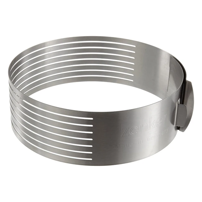 Cercle Réglable Zenker 7701 pour Trancher Gâteaux - Acier Inoxydable 2628 cm