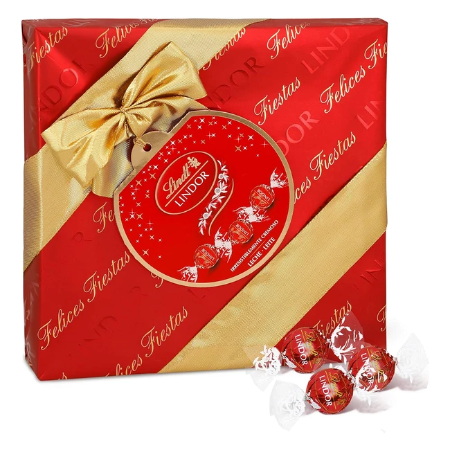 Lindt Lindor Caja Bombones de Chocolate Leche 287g - Regala Felicidad