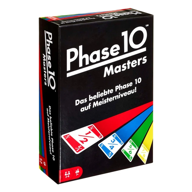 Mattel Games FPW34 Phase 10 Masters Kartenspiel - Spannende Herausforderung für anspruchsvolle Spieleabende