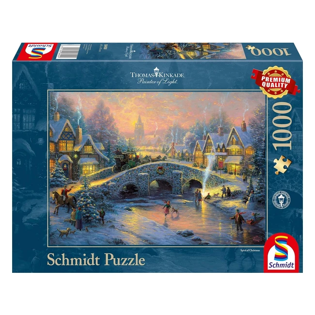 Puzzle Classique Schmidt 58450 Village en Hiver - 1000 Pièces