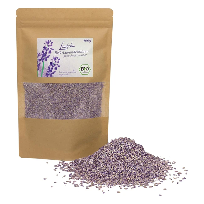 Bio Lavendelblüten getrocknet 100g - Essbar, duftintensiv