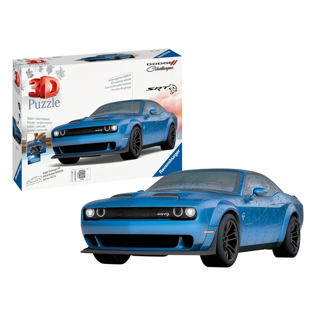 Ravensburger Dodge Challenger Widebody Hellcat Redeye 3D Puzzle - 108 Pieces