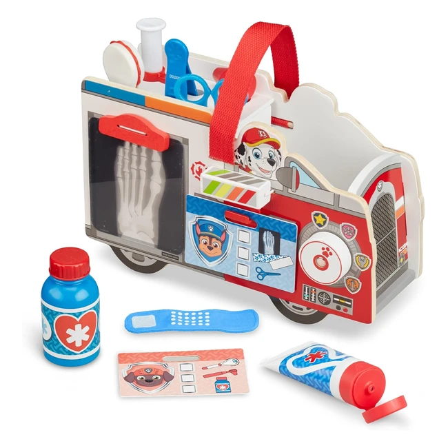 Kit Primo Soccorso Paw Patrol Ambulanza Giocattolo Marshall - Melissa & Doug