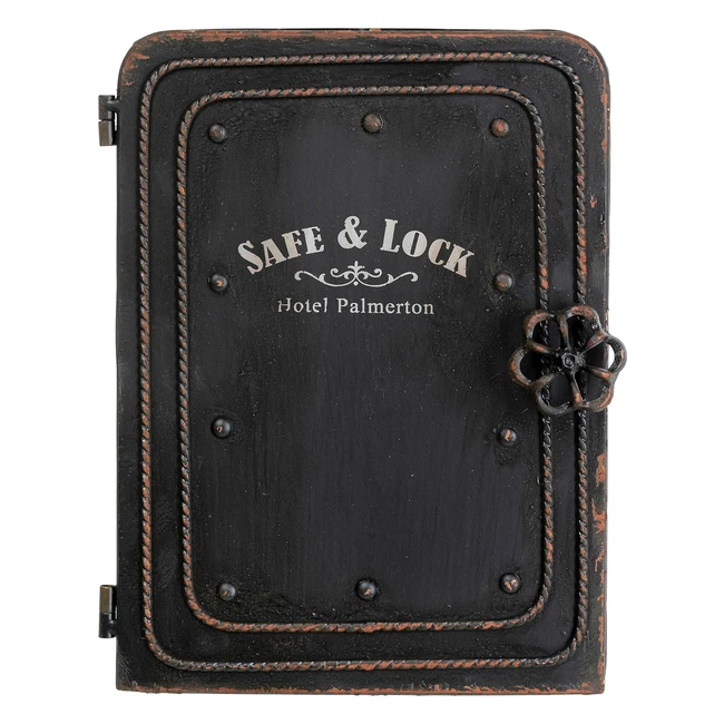 Caja para llaves Kare Design Safe 31x13x24cm - Negro Metal - ¡Protege tus tesoros!