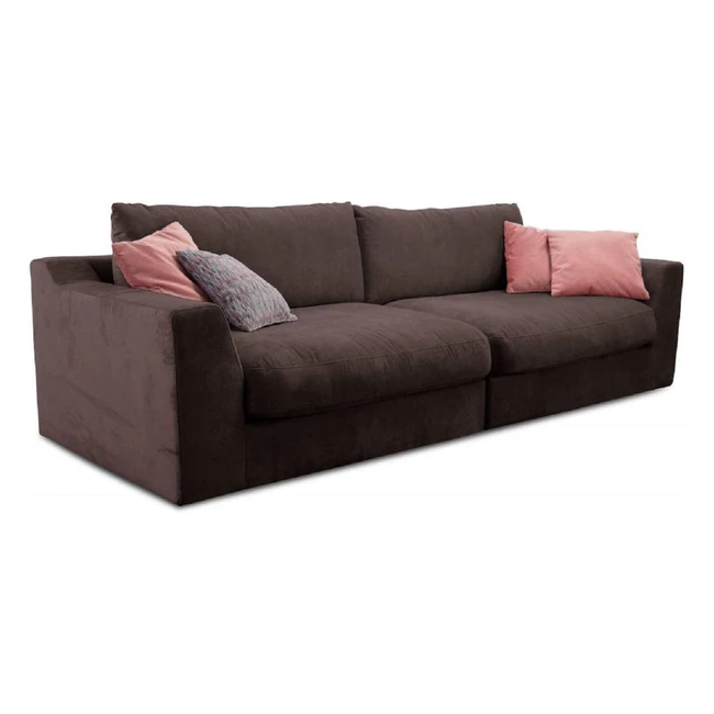 Cavadore Big Sofa Fiona, modernes Design, inklusive Rückenkissen, XXL Couch