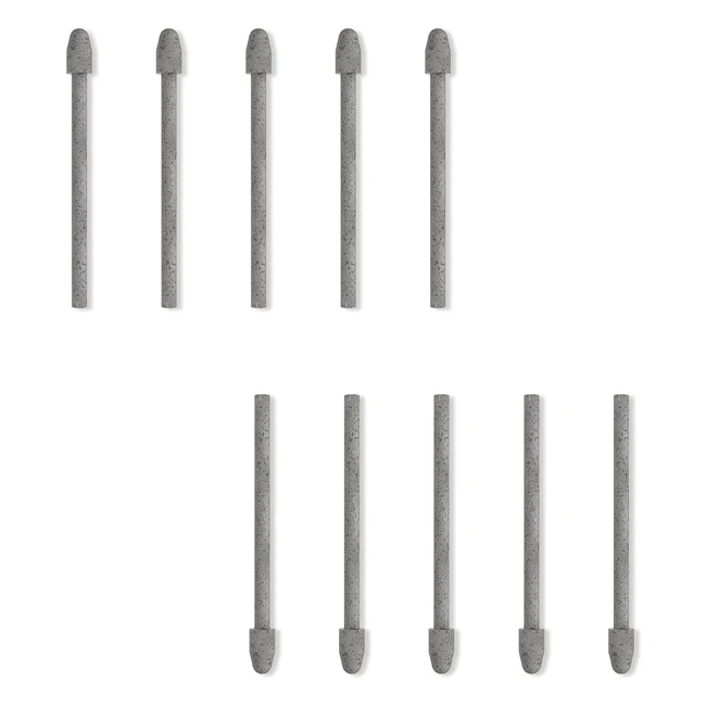 Huion 10 Pack Upgraded Replacement Pen Nibs PN05F - Black - Compatible with Huion Pen Stylus PW517 - Graphics Drawing Tablet