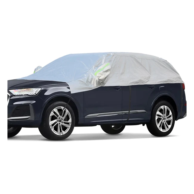 Bexita Half Car Cover - Waterproof Windproof Snowproof - Outdoor Protection fo