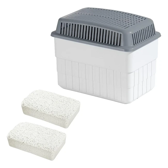 Déshumidificateur Wenko avec 2 blocs de granulés de 1 kg - Réduit les moisissures et les odeurs