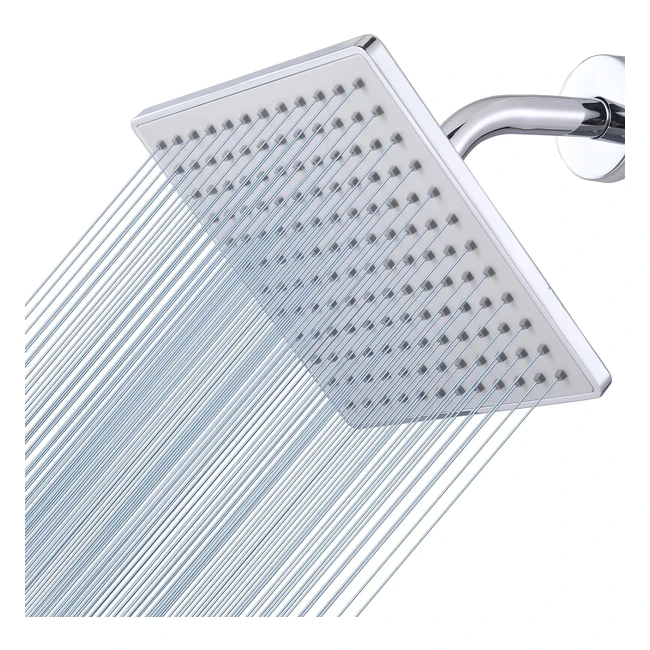 Soffione Doccia Voolan Addensato ad Alto Flusso 20cm - Esperienza Rilassante - Cromato