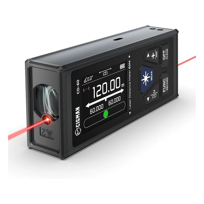 Telémetro láser Cigman bilateral 120m, recargable, cable tipo C