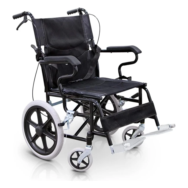 Fauteuil roulant pliable Quirumed, confortable et sécurisé - Réf. 123456