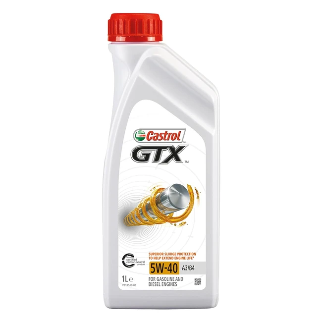 Castrol GTX 5W40 A3B4 1L - Hochwertiges Schmiermittel für Ihren Motor