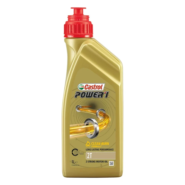 Castrol Power1 2T 1 Liter - Motorverschleißschutz, API TC, JASO FD
