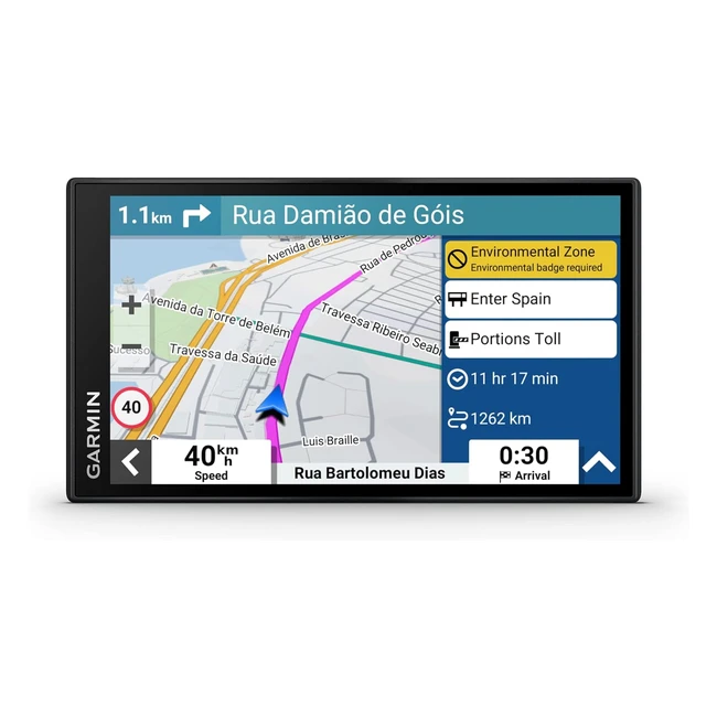 Garmin DriveSmart 66 MTS 6 Inch Sat Nav with Amazon Alexa - Map Updates for UK, Ireland, and Full Europe - Bluetooth Handsfree Calling and Live Traffic
