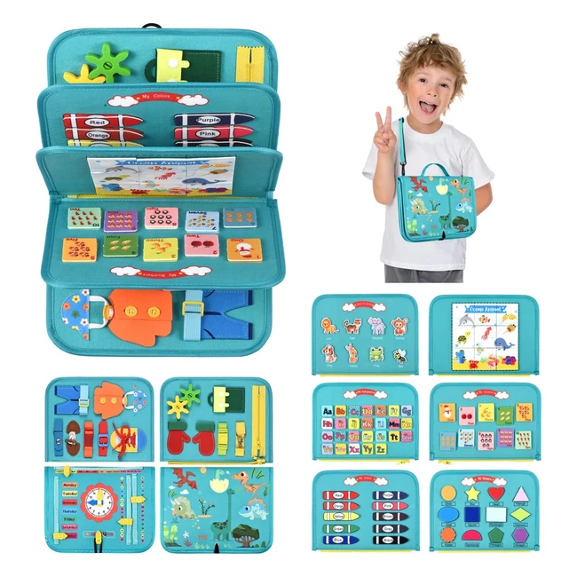 Visator Giochi Montessori 1-4 Anni - Busy Board Pannello Sensoriale - Giocattoli