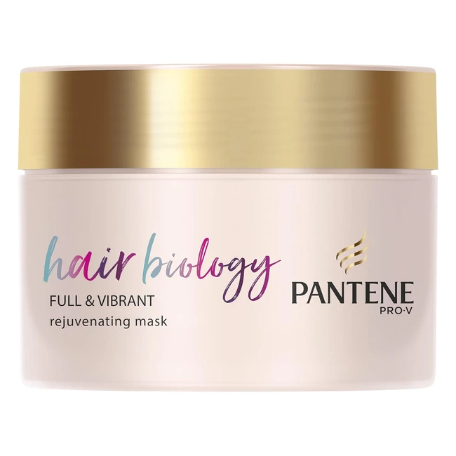 Pantene Hair Biology Hair Mask - Full  Vibrant Rejuvenating Hair Thickener - Re
