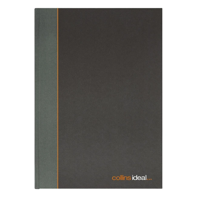 Collins TS180016 461 Ideal A5 Manuscript Book - Case Bound, Single Cash, Grey