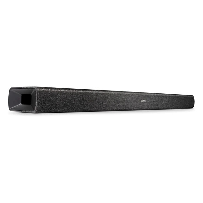 Denon DHTS217 21 Soundbar mit Dolby Atmos, Subwoofer, Bluetooth, 4K UHD und HDMI ARC, Schwarz