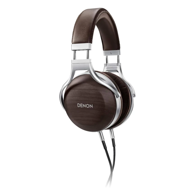 Denon AHD5200 - Auriculares supraaurales diadema, cableado, 540000 Hz, marrón/plata