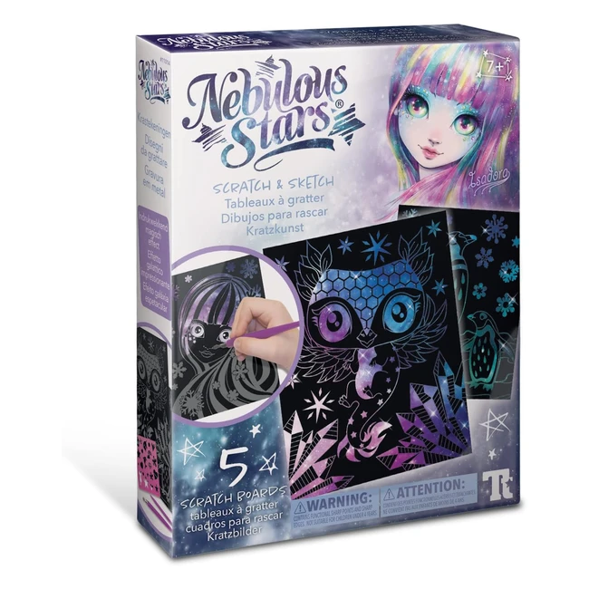 Kit artistico Nebulous Stars 4M per graffiare e disegnare