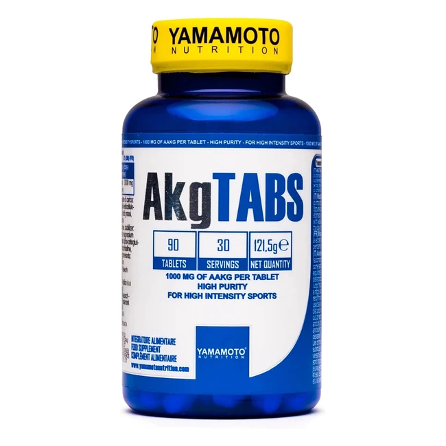 Integratore Alimentare Yamamoto Nutrition AKG Tabs 90 Compresse - 1000mg di L-Ar