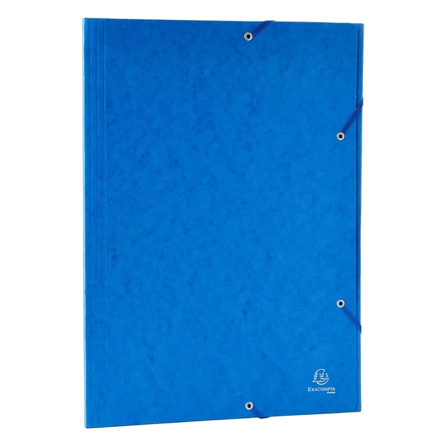 Cartella ad Elastico Exacompta Ref 59507E A3 Blu - Resistente e di Qualità