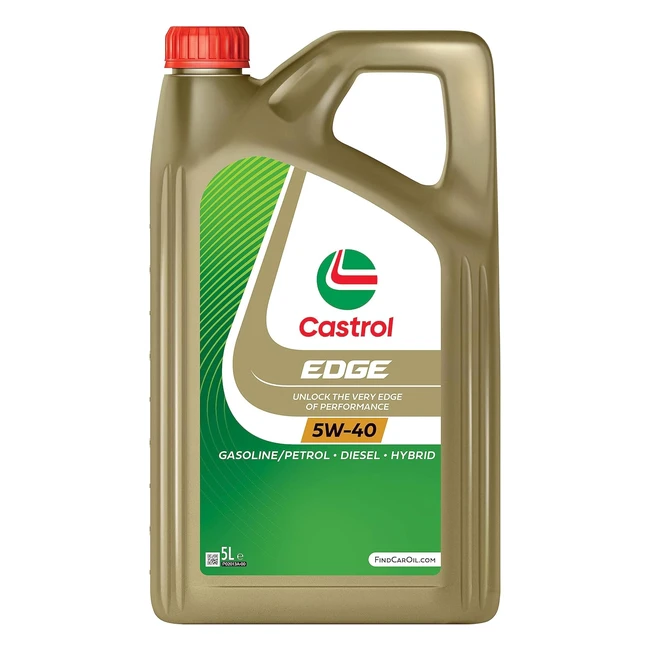 Castrol Edge 5W40 Motoröl 5L - Maximale Motorleistung mit patentierter FluidTitanium-Technologie