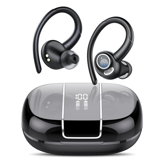 Écouteurs Bluetooth 53 HiFi Stéréo 48h - Étanches IP7 - Contrôle Tactile - Casque Bluetooth pour Running