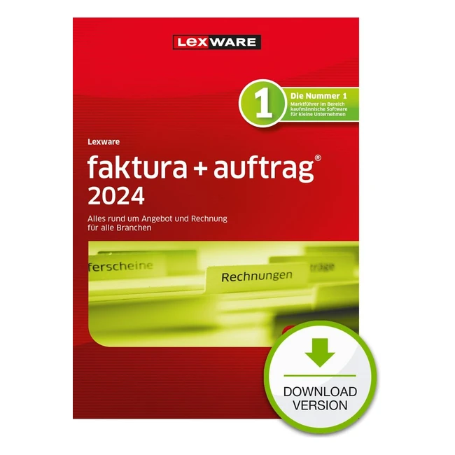 Lexware Fakturaauftrag Standard 2024 - Einfache Auftrags- und Rechnungssoftware