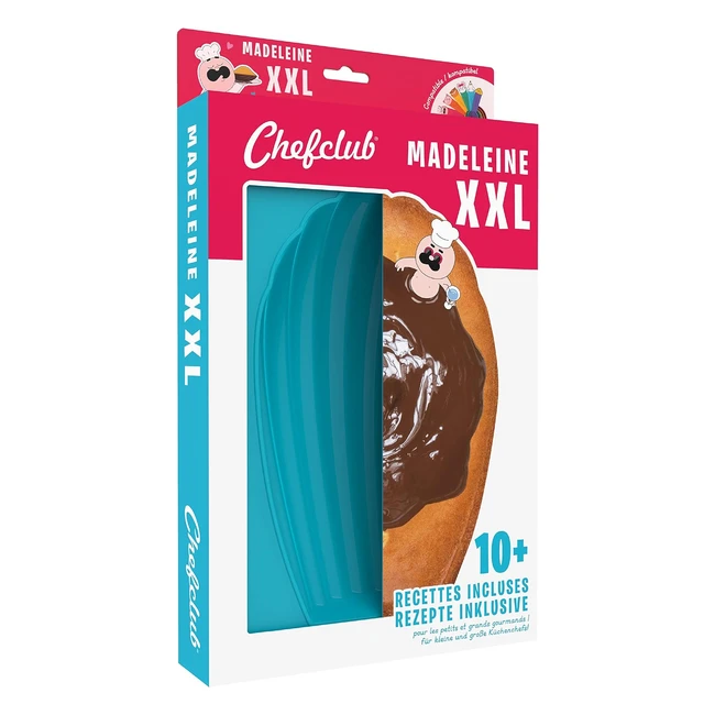 Chefclub Madeleine XXL Backform aus Silikon für kleine und große Küchenchefs - Jetzt kaufen!
