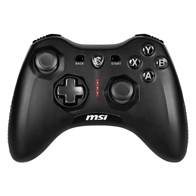 MSI Force GC20 V2 Wired Gamepad Controller - Interchangeable Dpad Covers, Dual Vibration Motors
