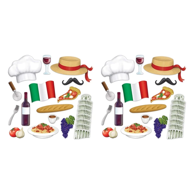 Letreros de Fotos Italianas Beistle 53534 - 30 Piezas