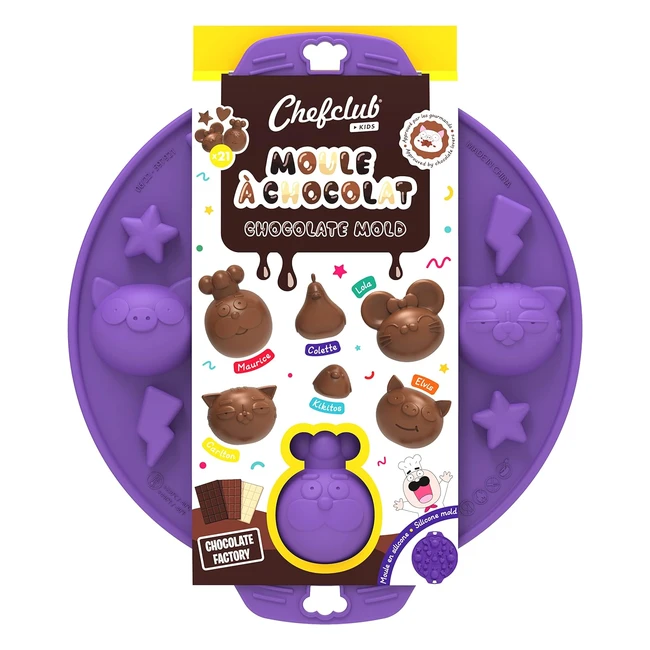Chefclub Kids Schokoladenform - Nr. 1 für kleine Schokoladenfiguren