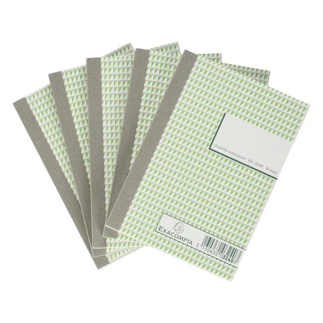 Quaderno a quadretti 5x5 con copie autentiche - Lot di 5