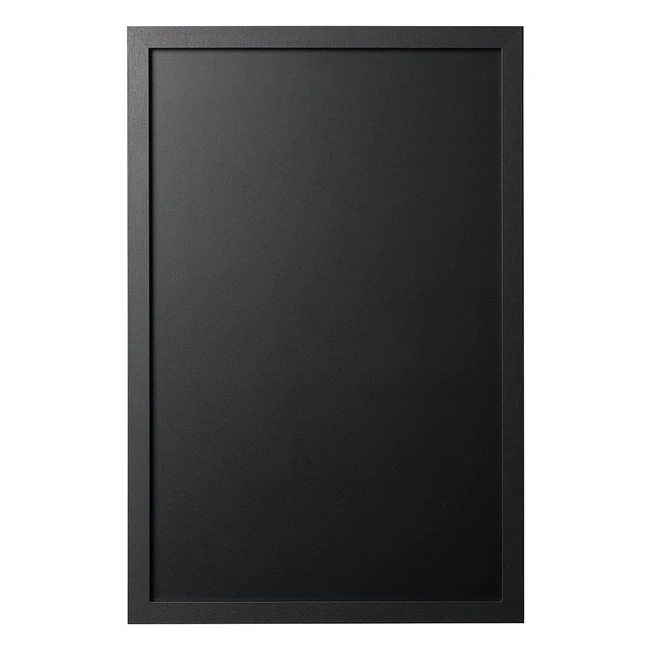 Tableau craie noir Bioffice Back2Chalk - Cadre en MDF noir mat 60x40cm