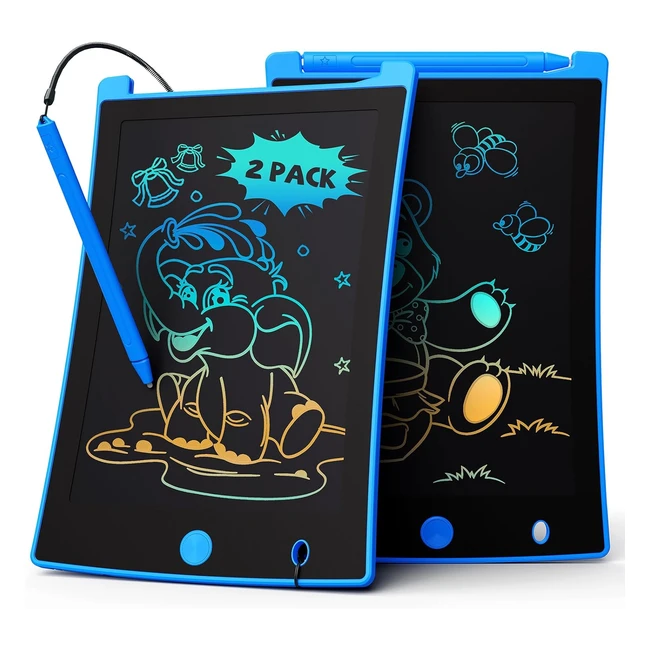 Lot 2 Tablettes Dessin Enfants 8.5 pouces LCD - Jouets Éducatifs Cadeaux Noël