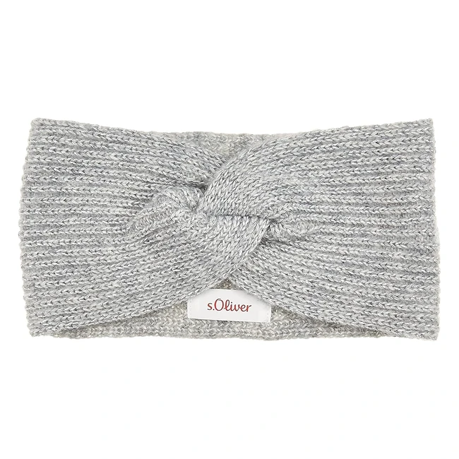 sOliver Damen Stirnband grau 1 EU - Trendiges Accessoire fr den Winter