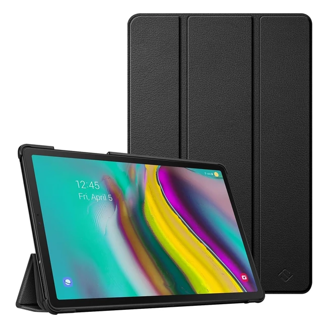 Fintie SlimShell Case for Samsung Galaxy Tab S5e 10.5 inch Tablet - Super Thin, Lightweight Stand Cover (Black)