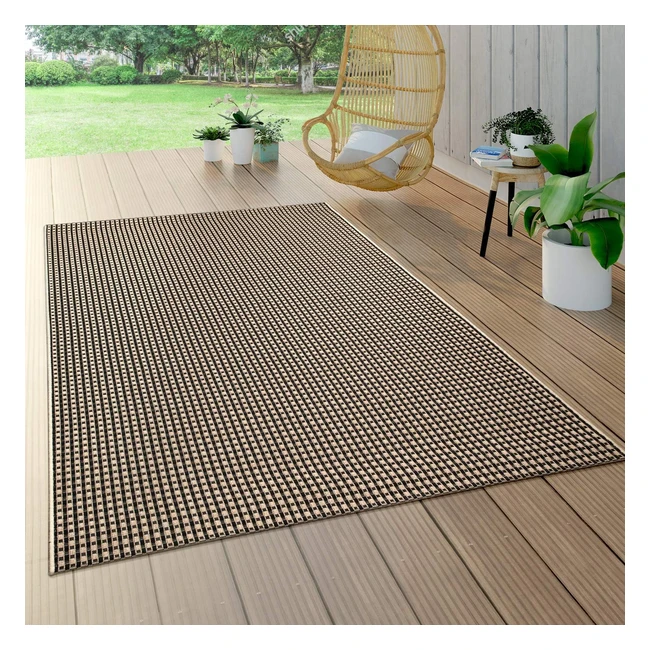 Tapis Intérieur Extérieur Paco Home - Moderne - 80x150 cm - Couleur Naturelle