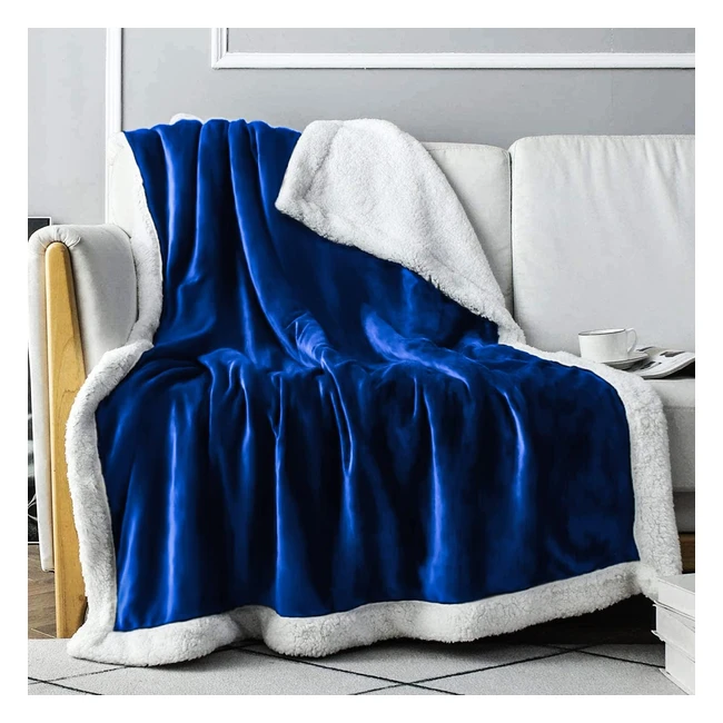 Coperta in Pile Sherpa Doubleface Calda e Morbida - 127x165 cm