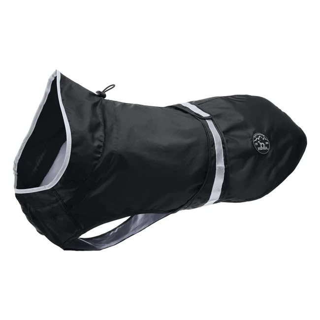 Hunter Uppsala Hunderegenmantel mit reflektierenden Streifen 40 schwarz