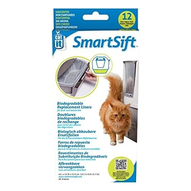Catit biologisch abbaubare Einlagen fr die Catit Smart Sift Katzentoilette 40x