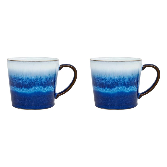 Denby 421048812 Blue Haze 2 Piece Large Mug Set - Pack of 2